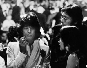 John Lennon, Mick Jagger, May Pang, L.A., 1974